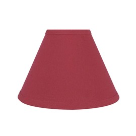 Aspen Creative 58753A, Empire Uno Lamp Shade, Red, 4" Top x 10" Bottom x 7" Slant Height, Slip UNO 33mm