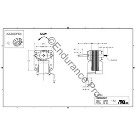 Endurance Pro 99080166 Bathroom Vent Fan Light Motor Replacement for Broan 1.4 Amp, 3000 RPM, 120 Volts, 60 Hz, 679-A,B,C 679FL 655 ABC 694 695 85N2 8335000046 (Genuine Part)