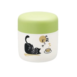 Taiwa OC-K Tea Canister, Made in Japan, Storage Container, Tea Leaves, Green Tea, Souvenir, Aizu Lacquer Cat, Relaxing, Cute, Ochaneko,