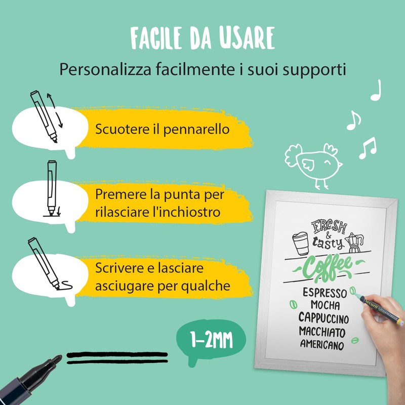 Securit SMA100 'Chalk Marker Original Black Small