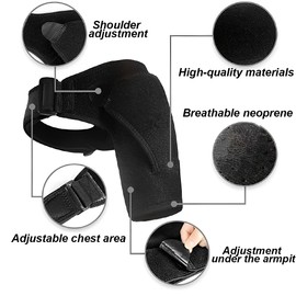 KIRZAX Verstellbare Schulterstütze bietet Stabilität und Entlastung für Männer und Frauen zur Vorbeugung von Rotatorenmanschetten-, Sehnenscheidenentzündungen und Verletzungen