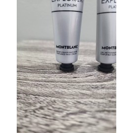 MONTBLANC EXPLORER PLATINUM PERFUMED FACE CREAM & CLEANSING GEL 30 ML / 1 FL OZ
