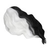 Black and White Short Wavy Wig Women Cosplay Party Shoulder
