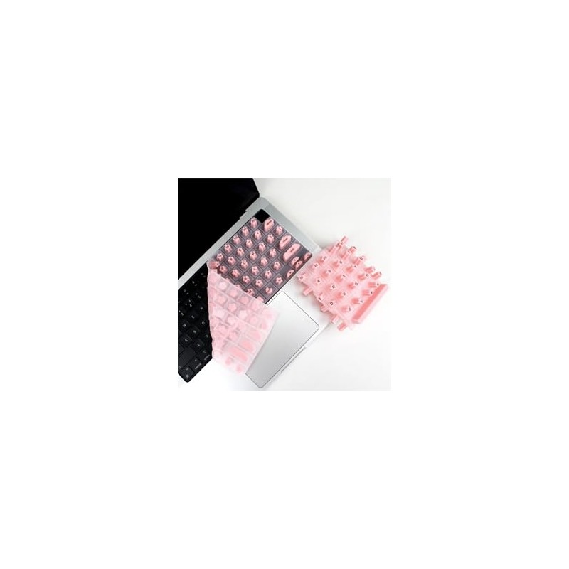 HRH Keyboard Cover for Long Nails, Silicone Raised Keyboard Cover