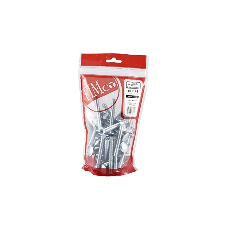 TIMCO BZP Carriage Bolt and Hex Nut - M12 x