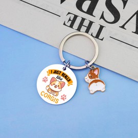 UVIBEW Corgi Gifts for Corgi Lovers Corgis Keychain for Women Corgi Mom Gifts Birthday Gifts for Women Best Friend Teen Girls Corgis Christmas Gift Ideas Valentine Day Gift