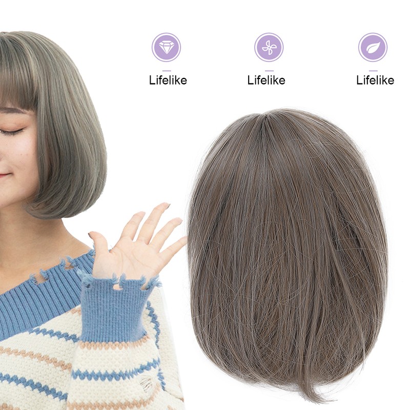 Fashion Women Bobo Style Wig Short Straight Heat Resistant Synthetic