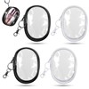 4 PCS Clear Keychain Pouch Mini Clear Makeup Bag Keychain