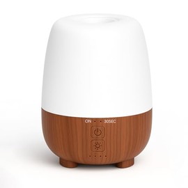 SEEDSEEL 150ML Rechargeable Battery Operated Essential Oil Diffuser, Portable Cordless Aromatherapy Diffuser,7-Hour Runtime with 7 LED Color Changing Lightsfor Home,Office,Outdoor