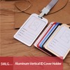 Metal ID Badge Holder for Women Men 5mlggoods Aluminum Retractable