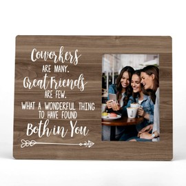 FONDCANYON Coworkers Are Many Great Friends Are Few Coworker Leaving Picture Photo Frame, Colleague Goodbye Farewell Picture Frames, Retirement Gift, Going Away Gifts For Coworkers(4x6 Inch Photo)