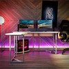NTENSE Gaming L Desk with CPU Stand, White