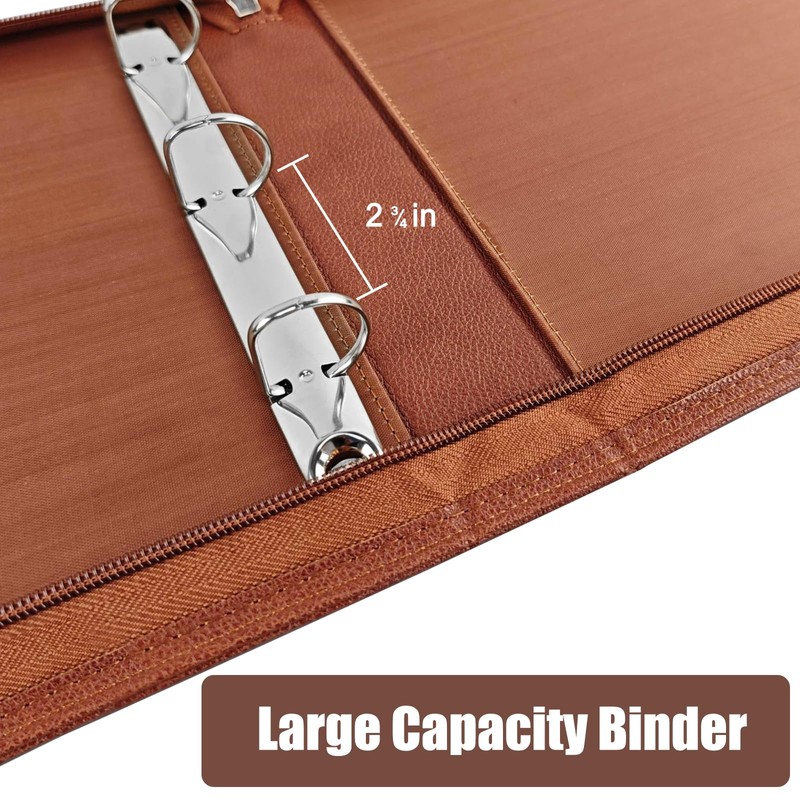 LLi Cufite 3 Rings Check Binder for End-Stub Deskbook Checks,