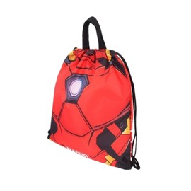 Generic Super Hero Drawstring Backpack Gym Sackpack Travel Bag Multi Purpose Bag Spider Red Color Waterproof (B)