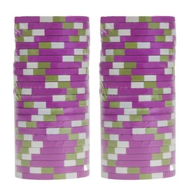 Claysmith Gaming Pack of 50 Showdown Poker Chips, Heavyweight 13.5-Gram Clay Composite (5,000 Hot Pink)