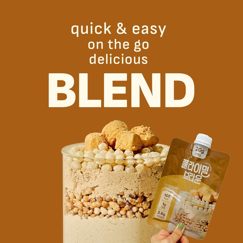 Flimeal Brown 17Grains Protein Shake, 20g Protein, Low Sugar, Keto-Friendly