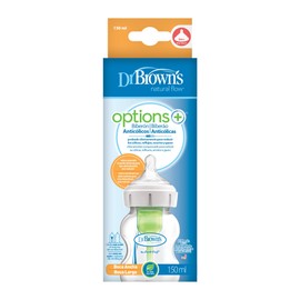 Dr. Brown's Anti Colic Wide Mouth 150ml Clear Baby Bottle + 0 Months