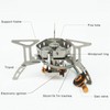 Mini Camping Gas Stove Windproof Stove Three Core Head Gas