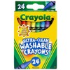 Crayola Washable Crayons, School Supplies, 24 Count