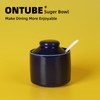 ONTUBE Ceramic Sugar Bowl with Lid and Spoon,Porcelain Seasoning Box