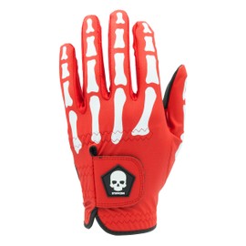 TULANG RED Men's Bone Print Golf Glove Left Handed Touran Red V4 (23LH_Left)
