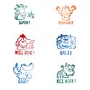 TRENDHAUS 601506 Teacher Stamp Set English, 6 Self-Inking Reward Stamps,
