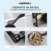 KNOBWELL 2 Pack Matte Black Passage Lever Door Handle Door
