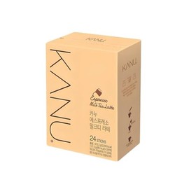 Maxim KANU Espresso Milk Tea Latte Coffee, 17g per Stick, 24 Sticks (Package may Vary)