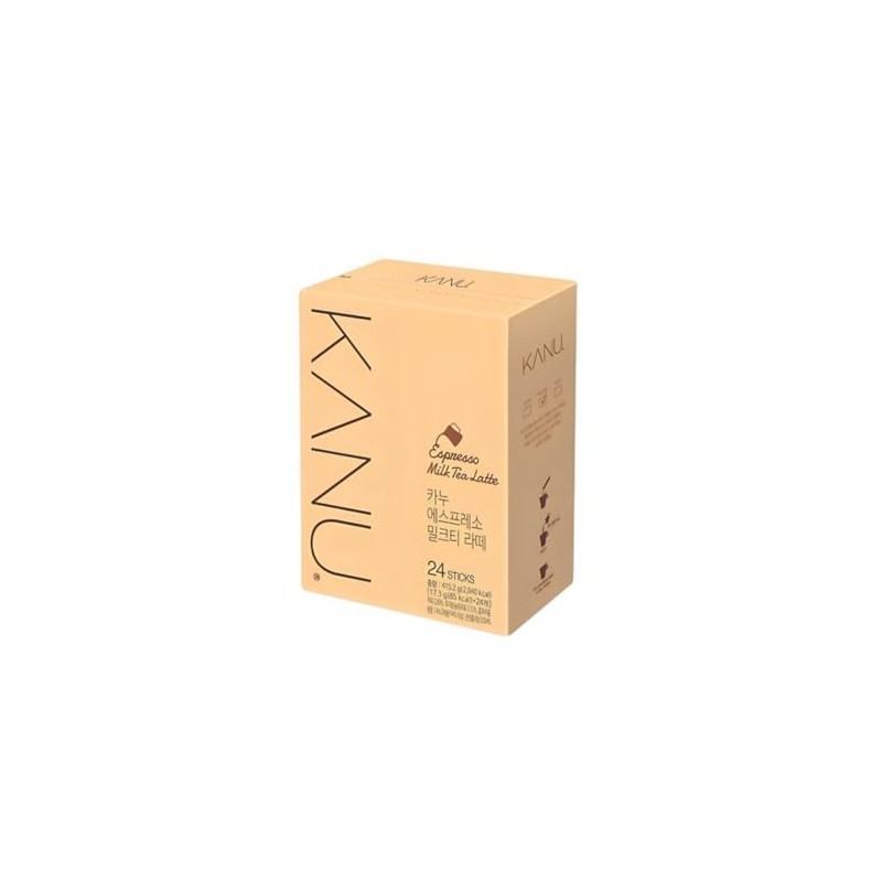 Maxim KANU Espresso Milk Tea Latte Coffee, 17g per Stick,