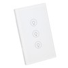 Smart Light Switch APP Control 3 Way Tempered Glass Panel