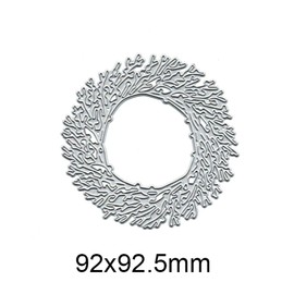 Wreath of Branches Metal Die Cuts,Wedding Tree Flower Leaf Leaves Cutting Dies Cut Stencils for DIY Scrapbooking Album Decorative Embossing Paper Dies for Card Making