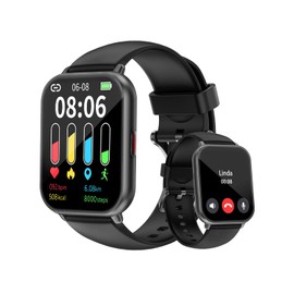 Cloudpoem Smartwatch,1.85 Zoll HD-Touch Screen Fitnessuhr mit Telefonfunktion,SpO2-Überwachung Pulsuhr Schlafmonitor Schrittzähler Uhr 100+ Trainingsmodi Sportuhr für Damen Herren Android iOS Handy