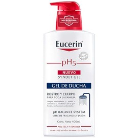 Eucerin Ph5 Syndet (400 Ml) Gel De Ducha Libre De Fragancia Y Jabn Para Rostro Y Cuerpo, Ideal Para Piel Seca Y Sensible                              
