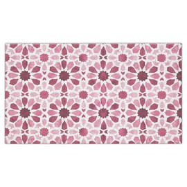Pink Floral Boho Outdoor Door Mat Doormat, Pink Floral Boho Welcome Door Mats Doormat Outdoor Indoor Entrance, Indoor Door Mats for Entryway, 17x30