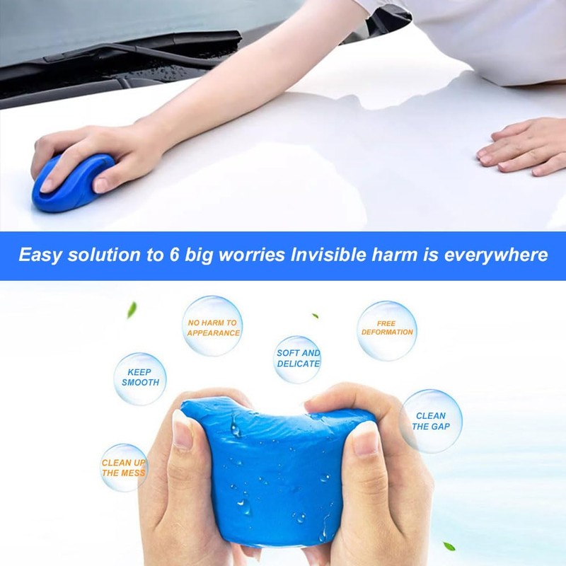 HEVLE 2PCS Car Clay Bar, Auto Detailing Magic Clay Bar