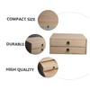Cabilock Wooden Box Drawer Sundries Organizer Container Multipurpose Desktop Box
