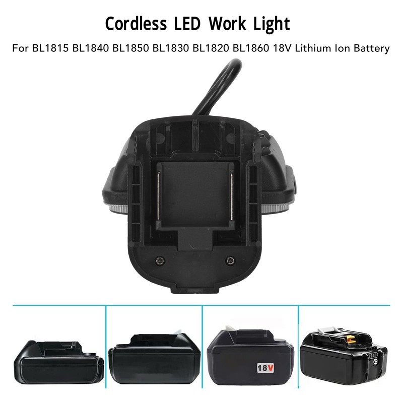 3in LED Work Light with Stand Cordless Lamp for Outdoor