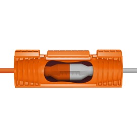 Twist and Seal Cord Protect (2 Pack) - Outdoor Extension Cord Safety Cover Connector and Weatherproof Electrical Protector – Orange