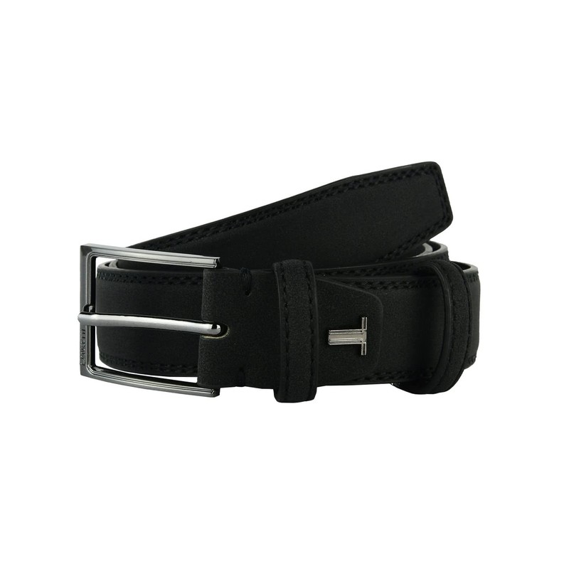 Lancetti, Men's Belt PU Exterior Leather Lining Can be Shortened