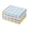Kosugizen Face Towel, Claire Check, 13.4 x 31.5 inches (34