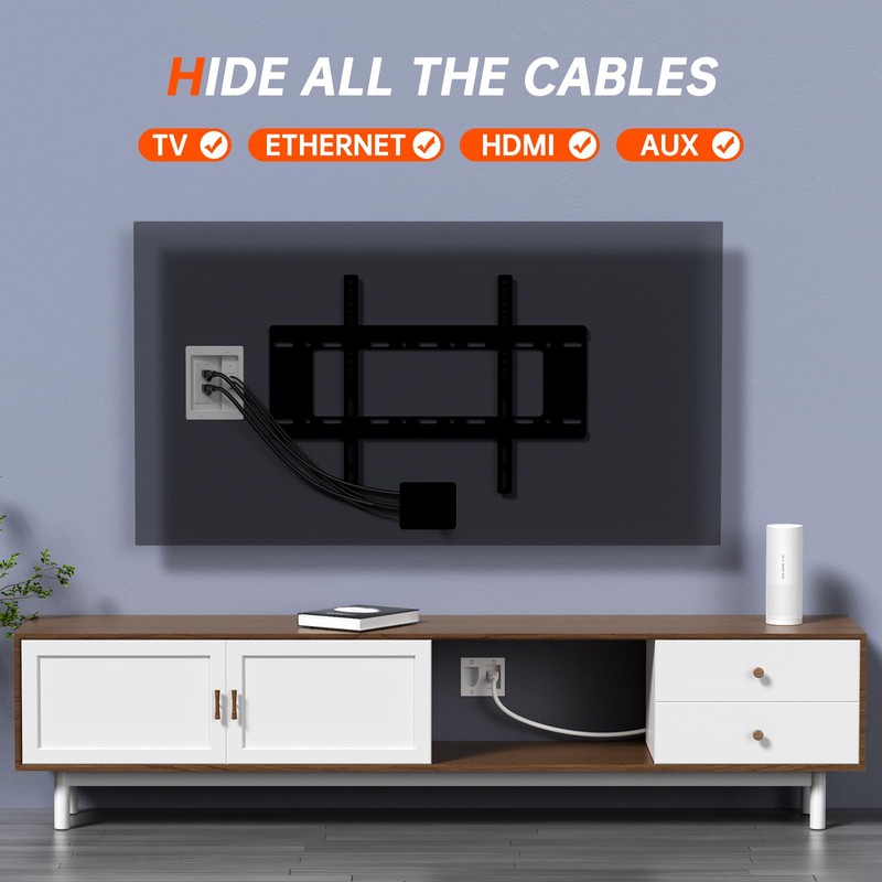 ZEXMTE in Wall Cable Management Kit, Cable Concealer Kit for