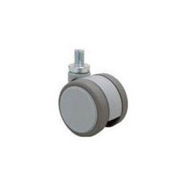 Tokai F060N12 Screw-in Dual Wheel Caster 2.4 in (60 mm) Freely M12 x 1.75