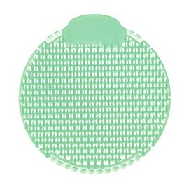 Fresh Products Slant7 Urinal Screen, Best Splash Prevention, Easy Installation, Long-Lasting Fragrance — Cucumber Melon, Green, Made in USA, Lasts for 30 Days, 10pk Urinal Screens