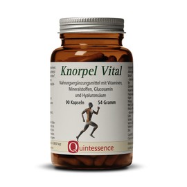 Quintessence Knorpel Vital 90 x Kapseln - Wertvolle Vitamine und Spurenelementen für Ihre Knochen und Knorpel, Ohne Gentechnik, Produziert in Österreich