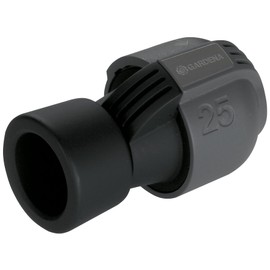 GARDENA Sprinklersystem Connector: Connector for a pipe connection to Valve Boxes, Pipelines, Spiral Hose Boxes, and the domestic water supply, 25 mm x 1” female threads, Quick&Easy (), 2762-20