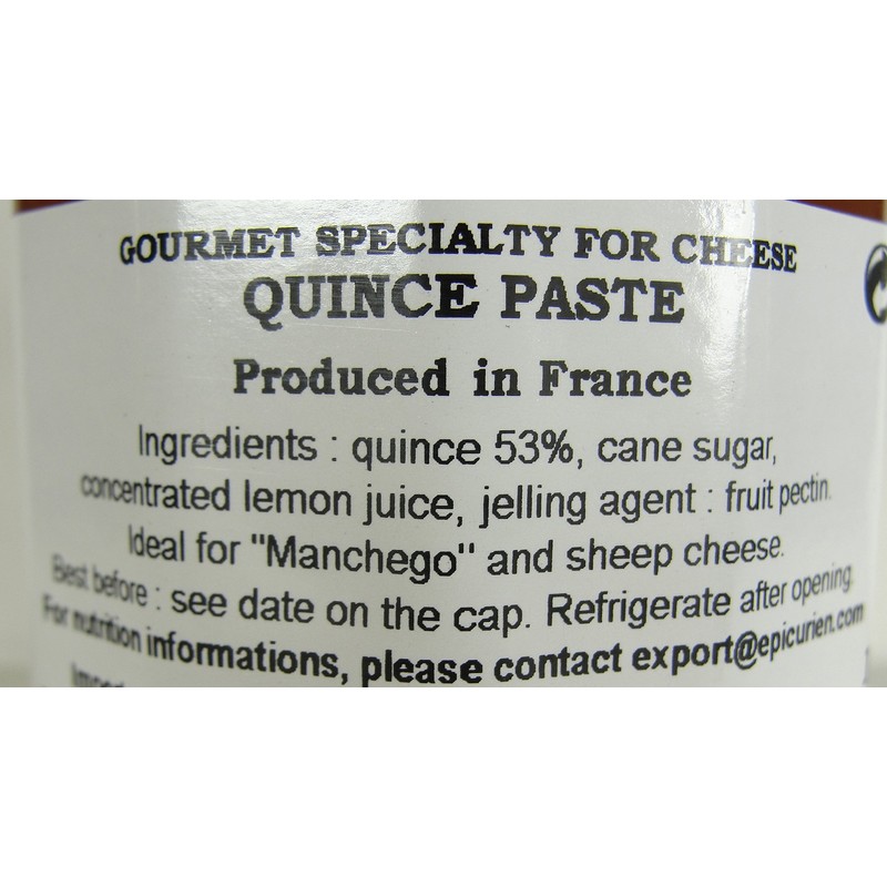 Quince Paste French Imported confit for cheeses 4.4 oz jar