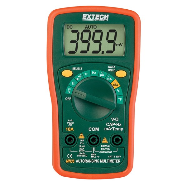 Extech MN36 Digital Mini MultiMeter,green