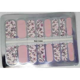 Cherry Blossoms Pink Nail Polish Wraps - Nail Polish Strips