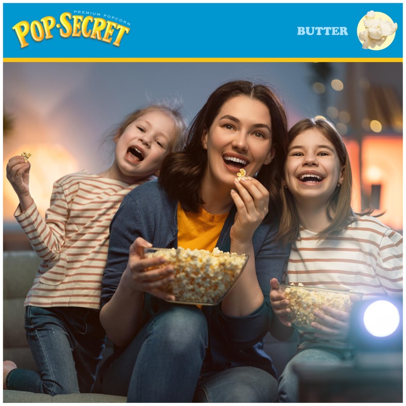 Pop Secret Butter Natural Flavor Popcorn, 3.2 Oz, 6 Ct