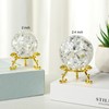LONGWIN 50mm Ice Cracked Crystal Ball Decorative Glass Ball Home